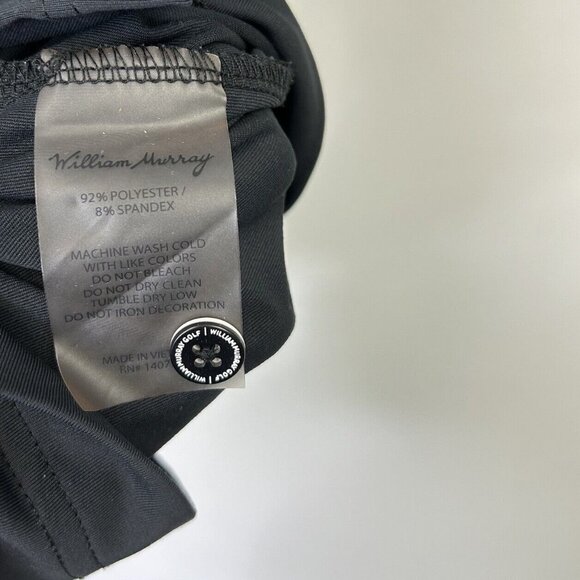 William Murray Classic Golf Polo Mens Size XXL Black - Picture 8 of 8